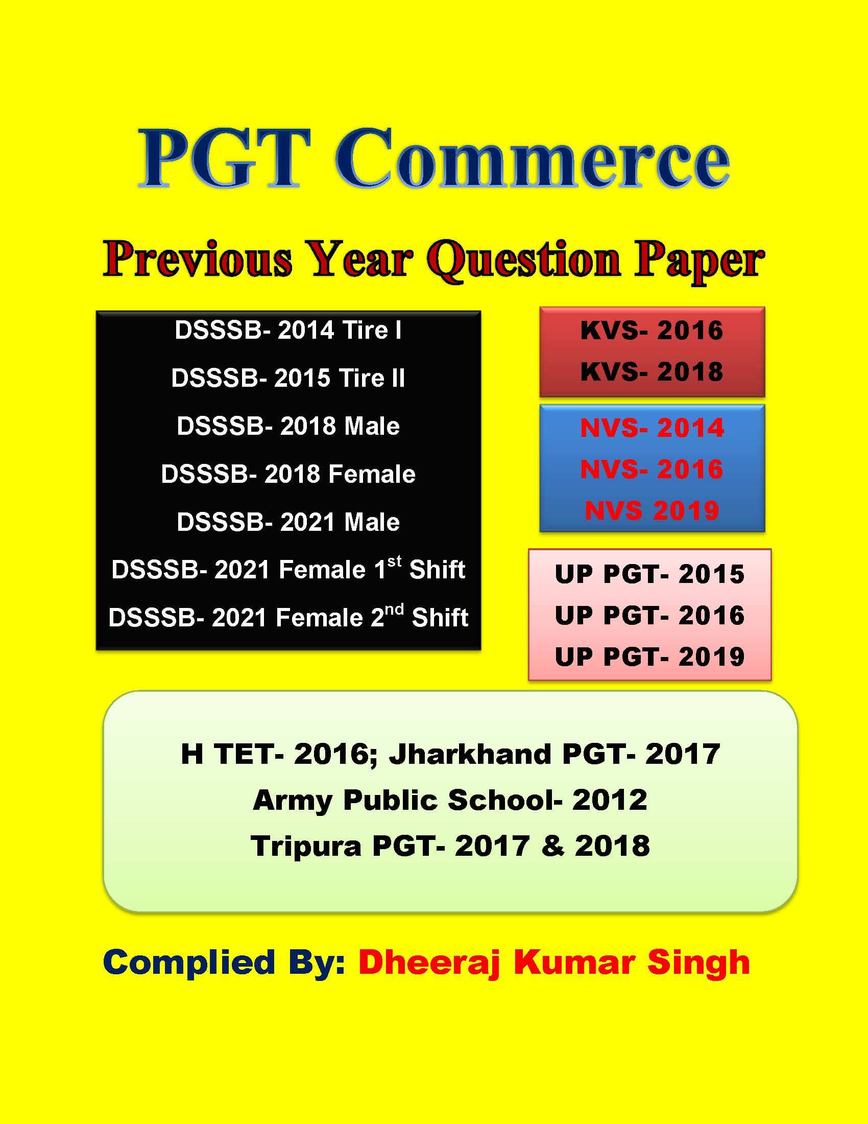 phd entrance exam question paper for commerce